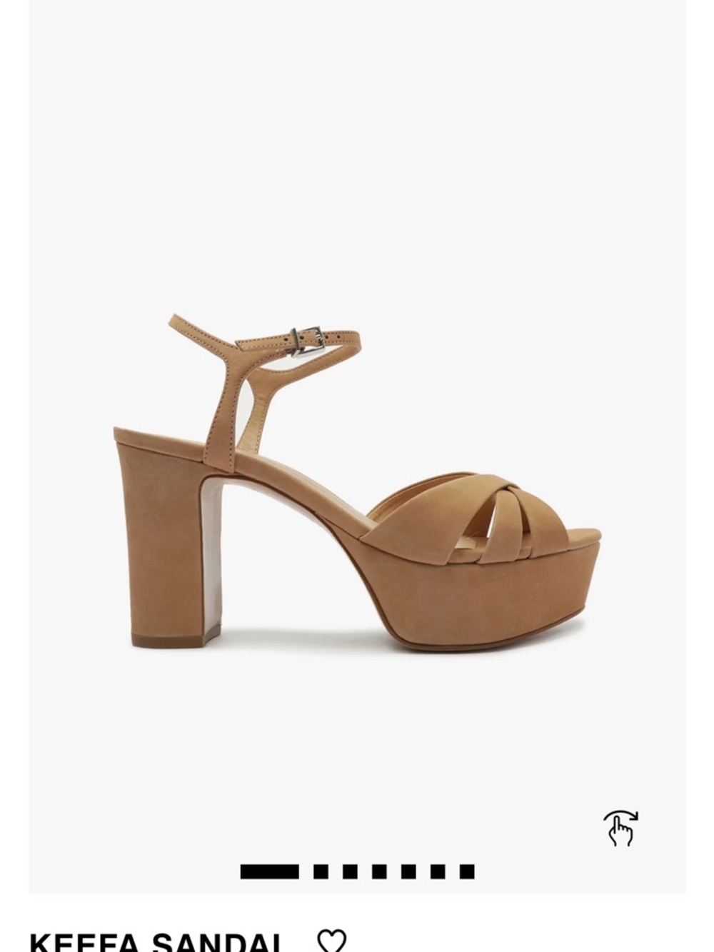 SCHUTZ Keefa sandal honey beige